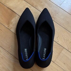 Rothy's Point II Women's Flats Black size 8